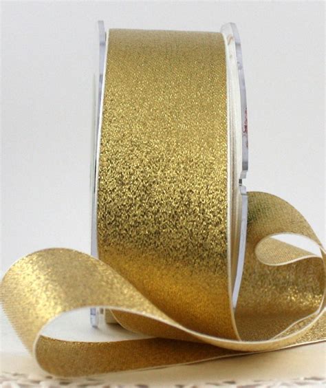 wide metallic ribbon